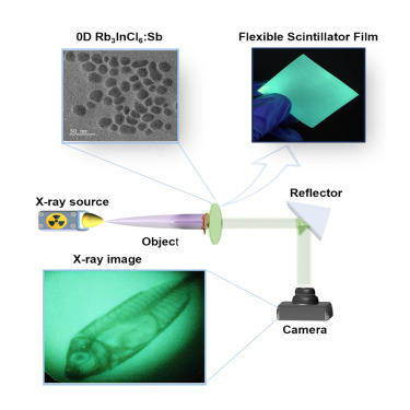 Scalable synthesis of Sb-doped Rb3InCl6 nanocrystals for high-resolution X-ray imaging screen
